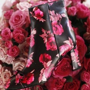 kate spade floral odelia boots size 5